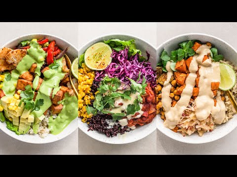 EASY BALANCED BOWLS / whole food plant based (full recipes)