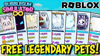 🔴 Giving Away LEGENDARY PETS in Bubble Gum Simulator Infinity - ROBLOX LIVE