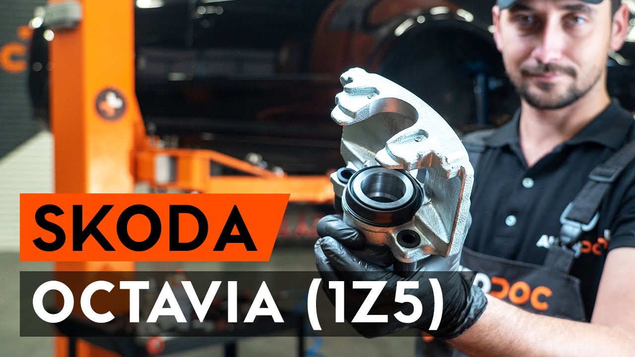 Πώς να αλλάξετε δαγκάνα φρένων εμπρός σε Skoda Octavia 1Z5 - Οδηγίες αντικατάστασης