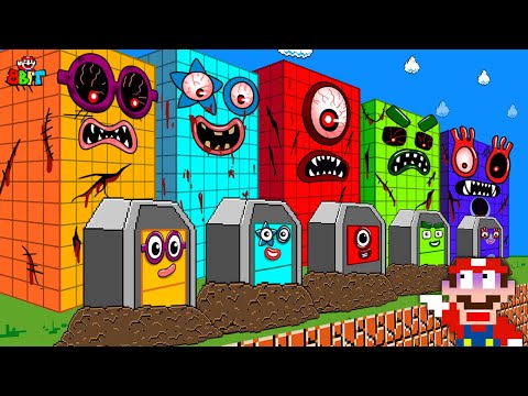 🔴 [LIVE] Pattern Palace Can Mario and Numberblocks 1 beat Giant Zombie Numberblocks Maze