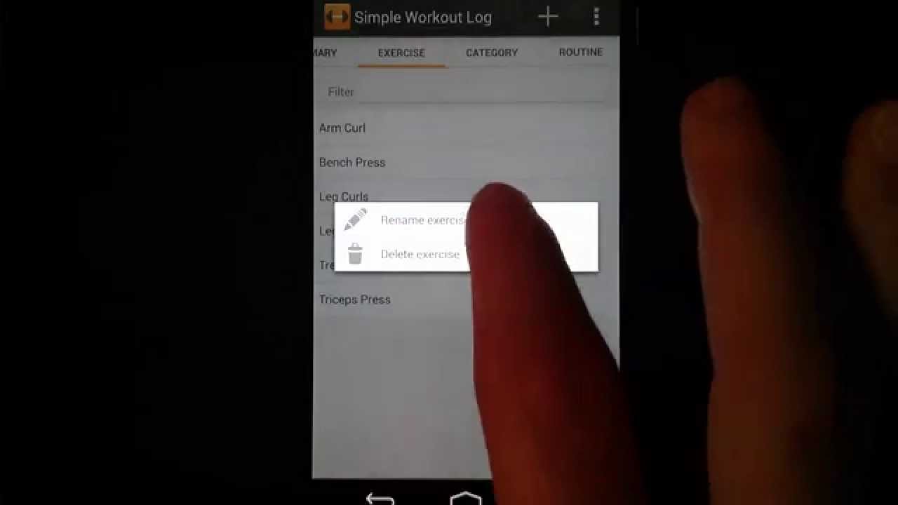 Simple Workout Log v3 Overview and Tutorial