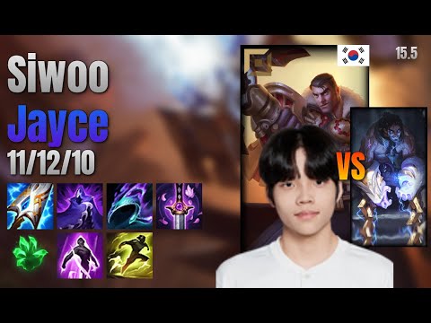 Siwoo Top Jayce vs Sylas lol KR solo rank Full Game 15.5 | 시우 제이스 vs 사일러스