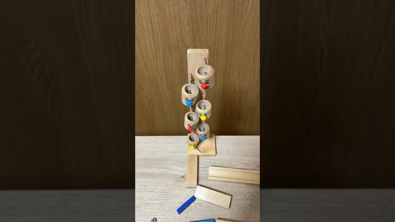 【じゃんけん】画面の最後に出ます。何が出るか予想してね。#ピタゴラスイッチ #asmr #shorts #marblerun #lego #automobile #tiktok