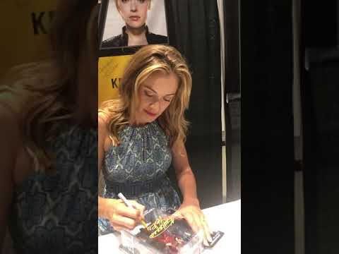 Terminator 3 - T-X Kristanna Loken signing autographs for Wuhoo Authentics at SVCC 2019 on 8/17/2019