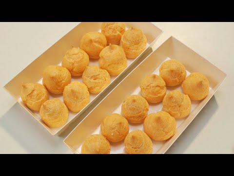 Mini Cream Puffs | Choux Au Craquelin | How To Make Easy Cream Puffs
