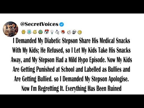 I Demanded My Diabetic Stepson Share His Medical Snacks With My Kids; He Refused, so I Let My Kid...