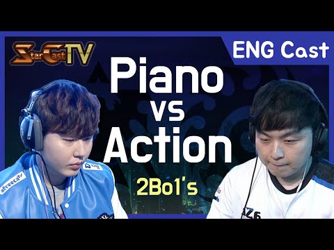 [ENG] Piano vs Action (TvZ, 2Bo1's) - Starcraft Remastered (StarCastTV English)