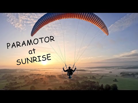 Magic Paramotor flight at Sunrise