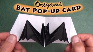 Origami Bat Pop-up Card