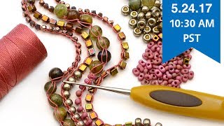 FB Live beadshop.com Bits & Pieces bead crochet with Kate and Emily!