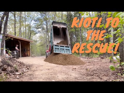 Garage gravel entrance expansion. Putting the Kioti NX4510 to work!!!