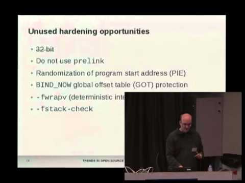 [FOSDEM 2013] Trends in Open Source Security