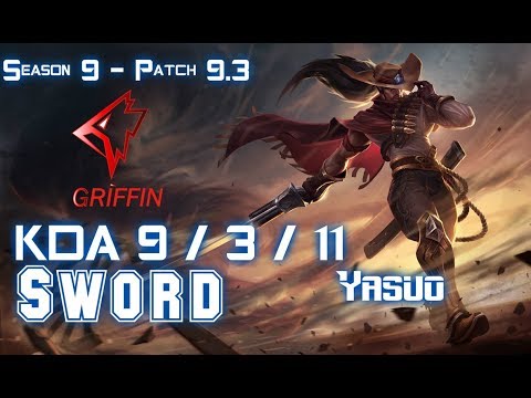 GRF Sword YASUO vs LISSANDRA Mid - Patch 9.3 KR Ranked
