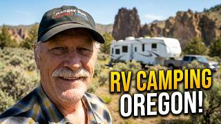 RV Camping At Skull Hollow State Park Near Smith Rock Oregon