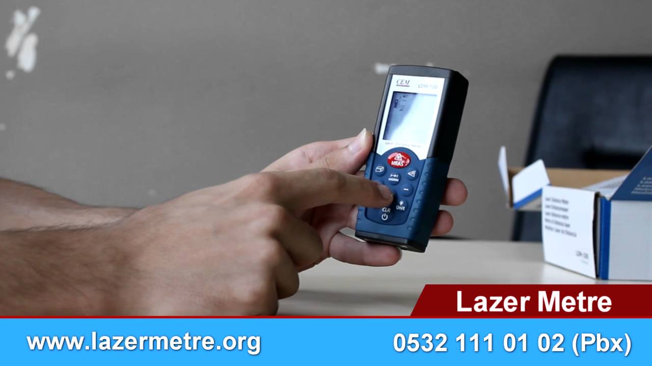 Дальномер лазерный CEM LDM-100  дальность 0.05-50м, точность ±1.5мм