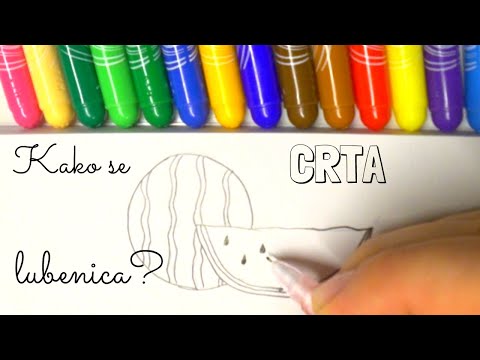 Kako se crta lubenica - pravo letnje nedeljno osveženje