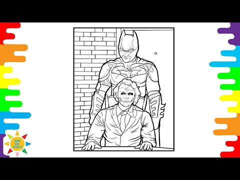 Batman And Joker Coloring Pages | Batman Coloring Pages | Joker Coloring | Elektronomia - Collide