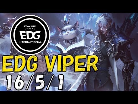 EDG Viper アフェリオス(Aphelios) VS ジンクス(Jinx) BOT ADC patch 12.20 NA RANK