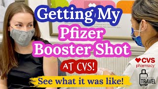 GETTING MY PFIZER BOOSTER SHOT AT CVS IN THE US ◆  Tag Along & See What The Process Was Like!