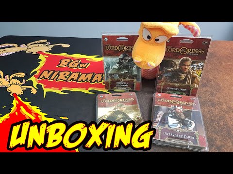 The Lord of the Rings: The Card Game – Revised Core Set - Expansion packs Unboxing