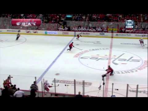 John Carlson goal 3-0 Feb 26 2013 Carolina Hurricanes vs Washington Capitals NHL Hockey