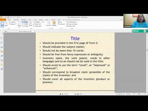 Patent Drafting for Beginners
