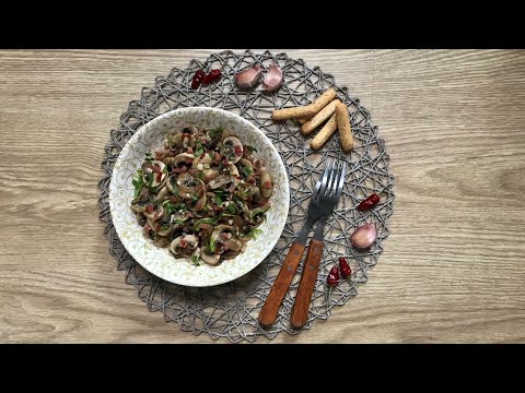 CHAMPIÑONES AL AJILLO EN EL MICROONDAS  ¡Receta Sana en 10 Minutos!