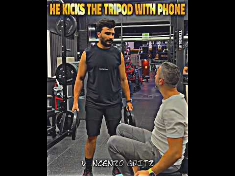 he kicks the tripod with phone... #trollface #edit #troll