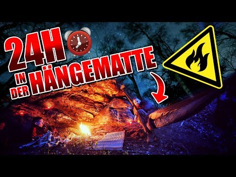24H BIWAK mit HÄNGEMATTE mit neuer Ausrüstung - Hobo & Defense 4 - Overnighter Übernachtung