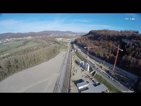 SBB Baustelle Eppenbergtunnel - ZEB 1/2 / arials