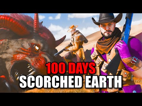 WE Played 100 Days of Scorched Earth [ARK Survival Ascended]