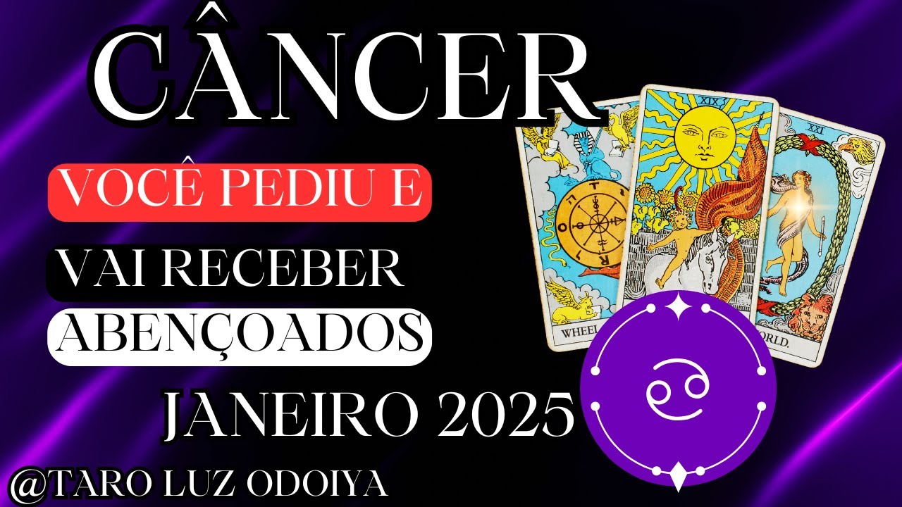 CÂNCER🎆JAN/25- NUNCA VÊ ISTO ANTES⚠️AFFF MARIA‼️VOCÊ MUDA A CONSCIÊNCIA SOBRE ALGO...