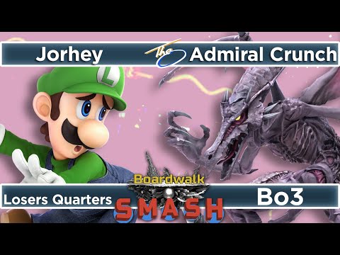 Jorhey (Luigi) v Admiral Crunch (Ridley) | Losers Quarter Final - Boardwalk Smash #40 CFL SSBU