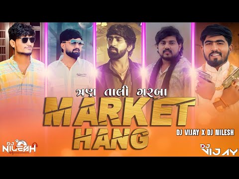 Market Hang | 3 Tali Non Stop Garba Remix | Attitude Mashup 2025 | DJ VIJAY X DJ NILESH