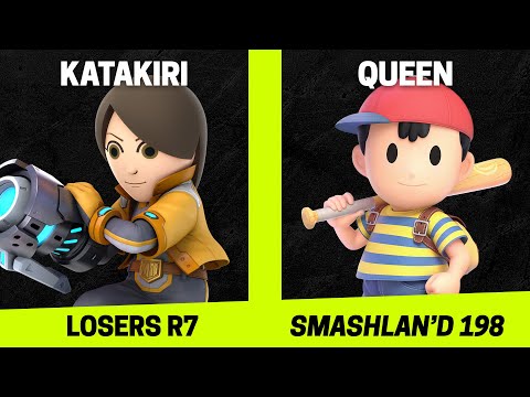 SmashLAN'd 198 Losers R7 - Katakiri (Mii Gunner) vs Queen (Ness) - SSBU Tournament