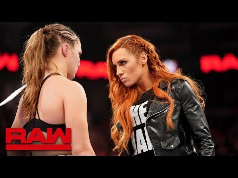 Becky Lynch chooses Ronda Rousey as her WrestleMania opponent: Raw, Jan. 28, 2019