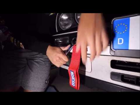 E30 Gets Sparco Tow Strap!