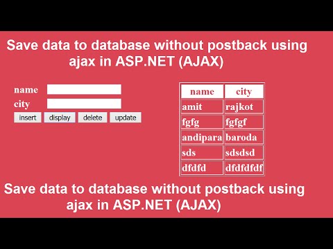 Save/insert data to database without postback using ajax in ASP.NET