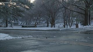 Hampton Roads sees first snowfall of the year