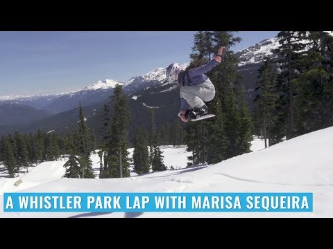 Cноуборд A Lap Through Whistler Park With Marisa Sequeira