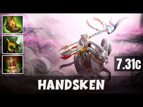 HANDSKEN Keeper of the Light BOTTOM LANE Gameplay | Dota 2 Full Game