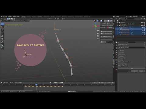 How to use Bake Anim To Empties