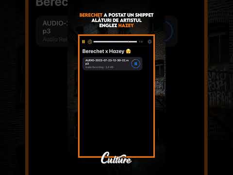 BERECHET A POSTAT UN SNIPPET ALATURI DE ARTISTUL ENGLEZ HAZEY