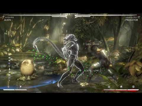 Mortal Kombat x alien (konjurer variation) combo