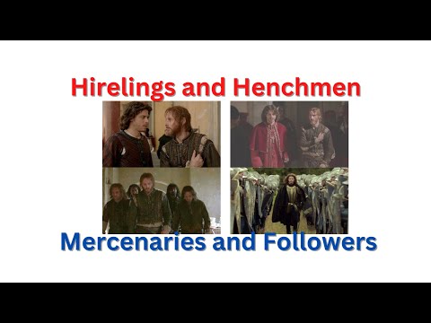 Hirelings, Henchmen, Mercenaries and Followers in D&D, OSR Style