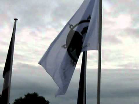 Vlag hijsen Ring van Europese IJzersteden.AVI