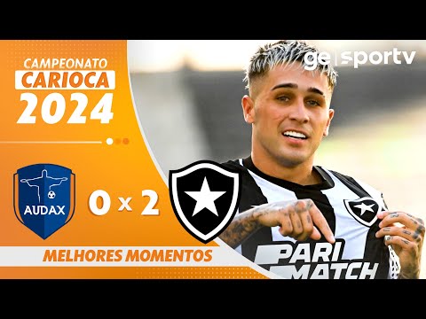 Gols e lances de Audax-RJ x Botafogo