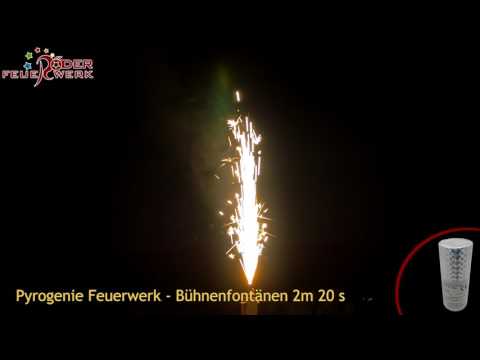Bühnenfontäne silber, 20s, 2m - Pyrogenie Feuerwerk