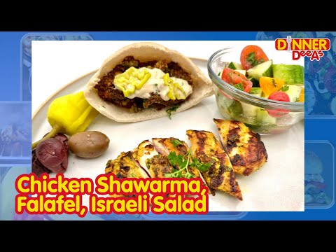Chicken Shawarma, Falafel, Israeli Salad | Dinner DeeAs