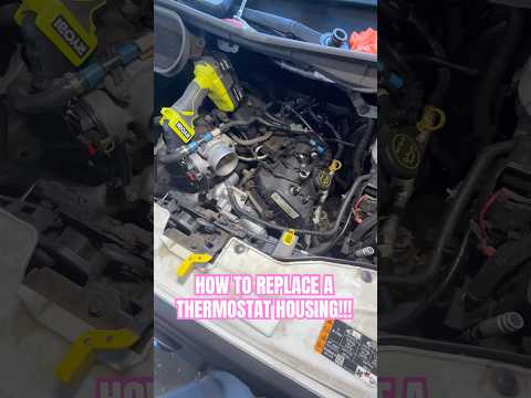 2018 Ford Transit Thermostat Housing replacement!!! #youtubeshorts #stepbystep #mechanics #help